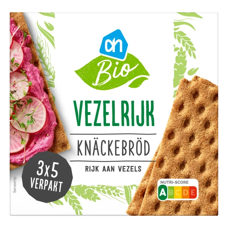 Biologisch Knäckebröd vezelrijk met tarwebloem