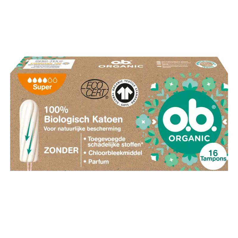 o.b. Organic cotton tampons super