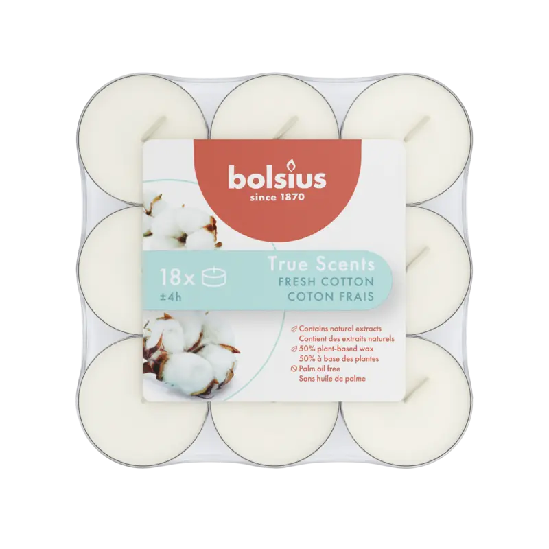 Bolsius Geurtheelichten fresh cotton