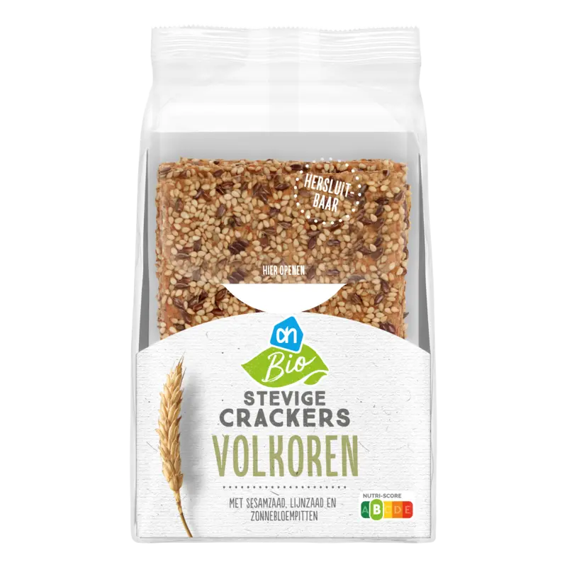 Biologisch Stevige crackers volkoren