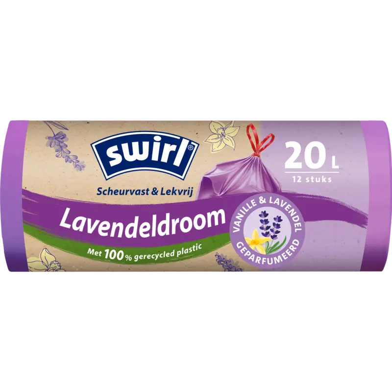 Swirl Pedaalemmerzak vanille lavendel 20 liter