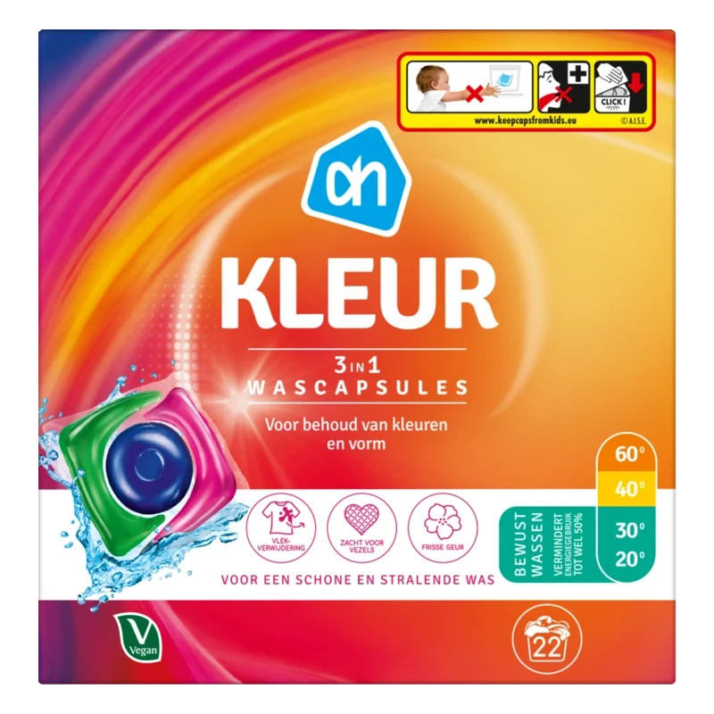 Wascapsules 3-in-1 kleur
