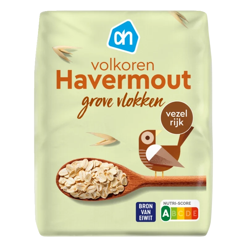 Volkoren havermout grove vlokken