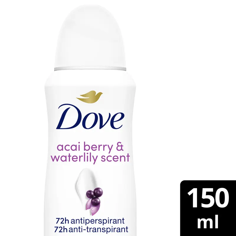 Dove Acai & waterlily anti-transpirant spray