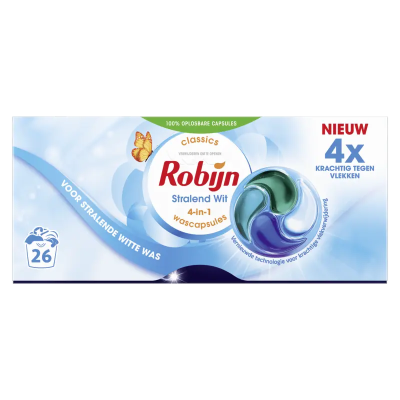 Robijn Stralend wit 3-in-1 wascapsules