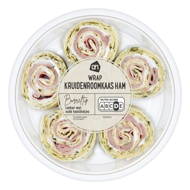 Tapas wrap kruidenroomkaas ham