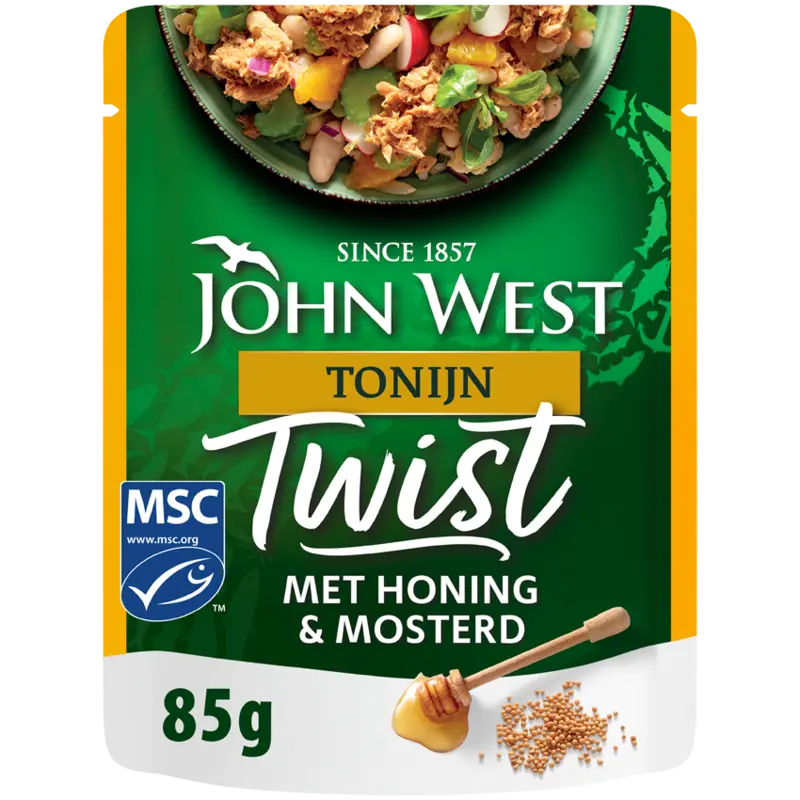 John West Twist tonijn met honing & mosterd