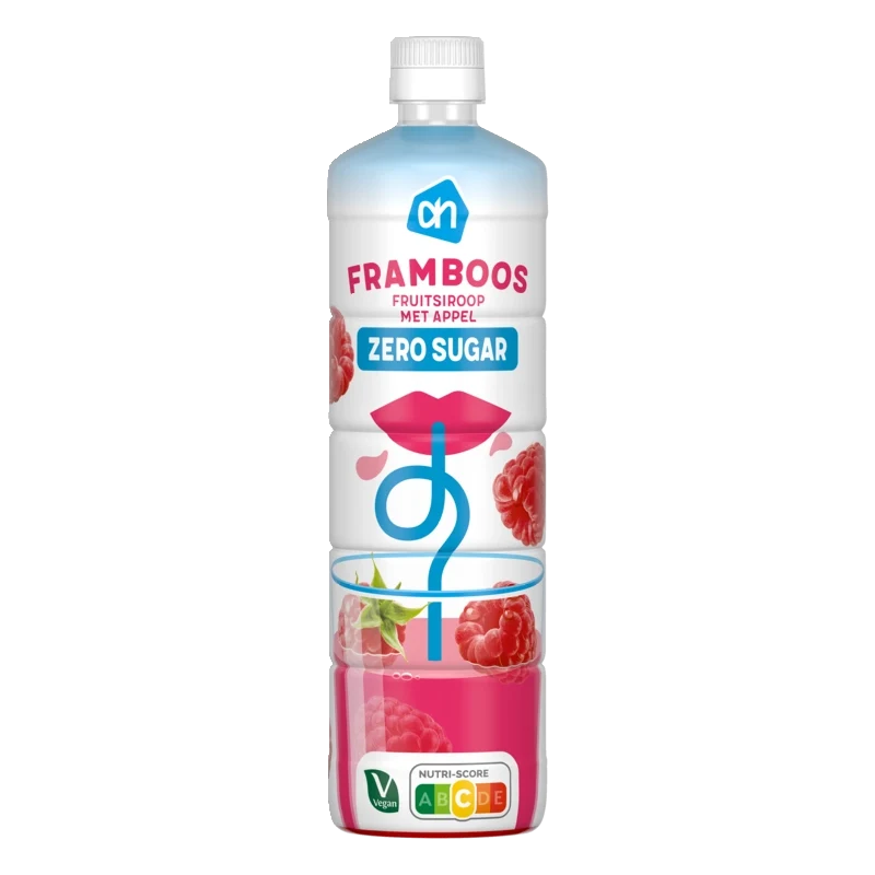 Siroop framboos 0% suiker toegevoegd