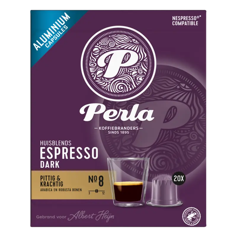 Perla Huisblends Espresso dark capsules