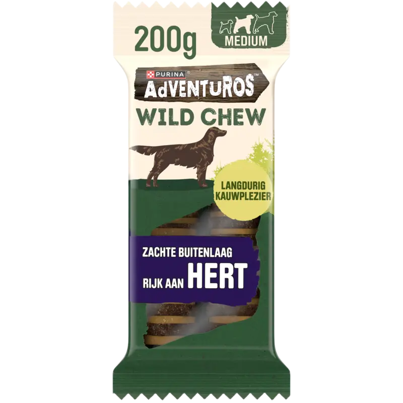 Adventuros Wild chew met hert hondensnack medium