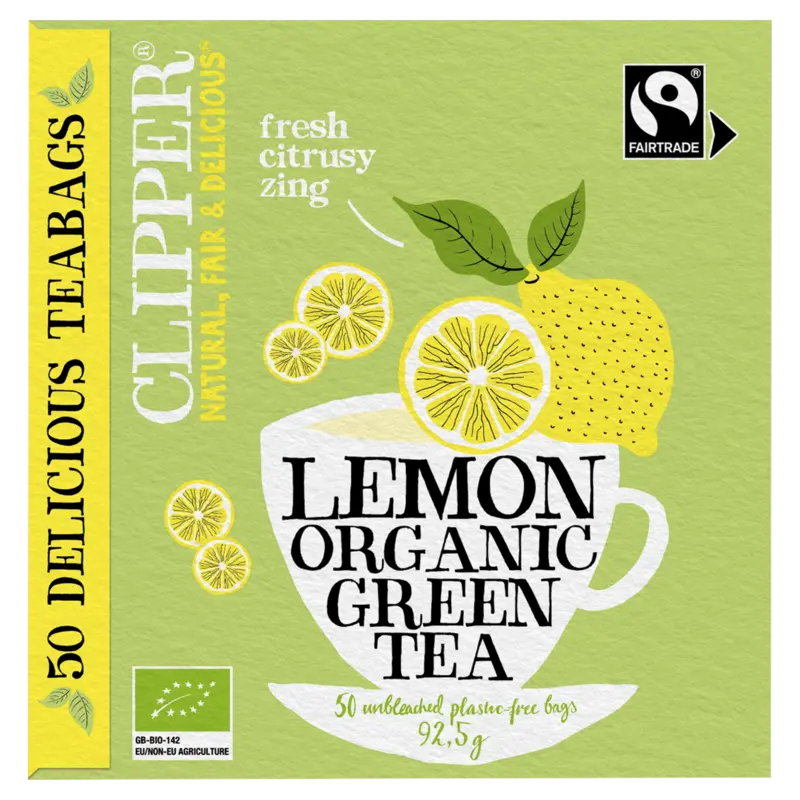 Clipper Lemon organic green tea