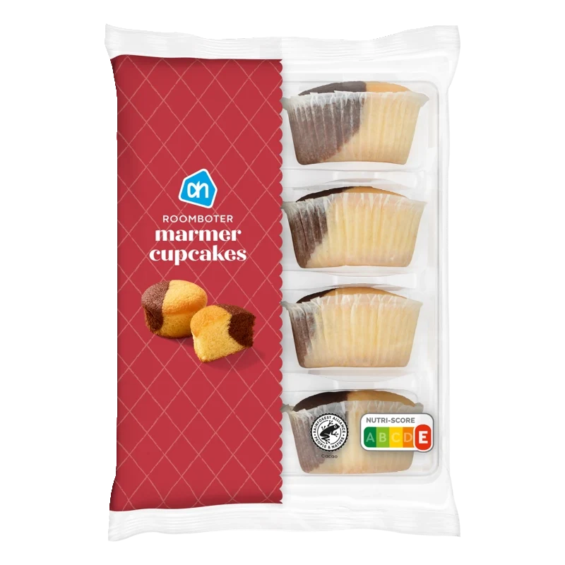 Roomboter cupcake marmer