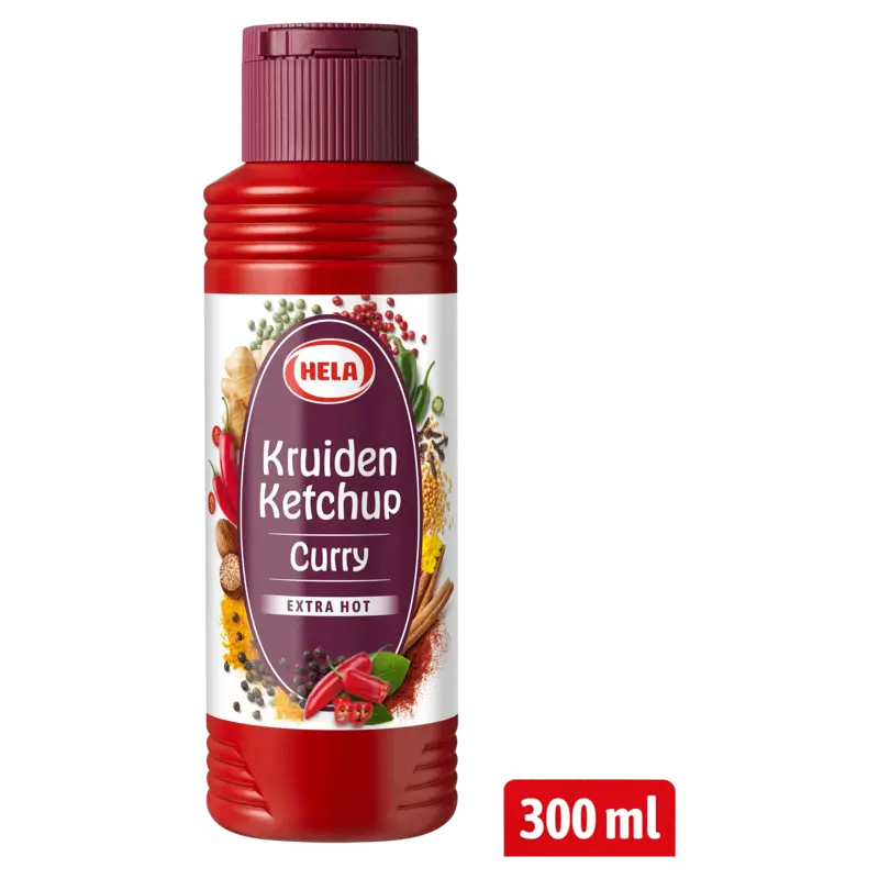 Hela Kruiden ketchup curry extra hot