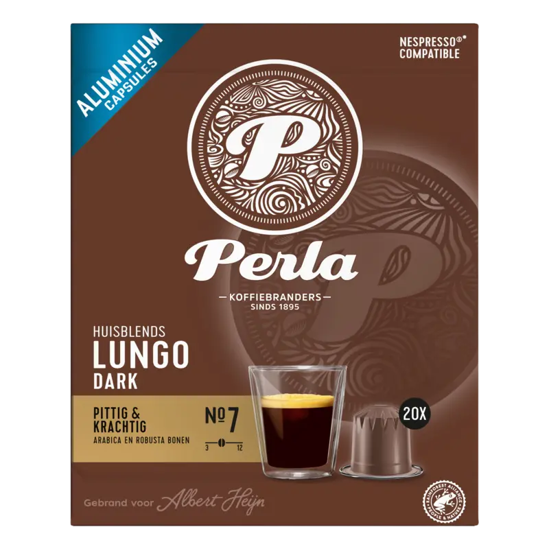 Perla Huisblends Lungo dark capsules