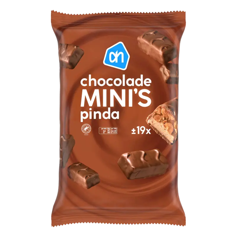 Chocolade mini's pinda
