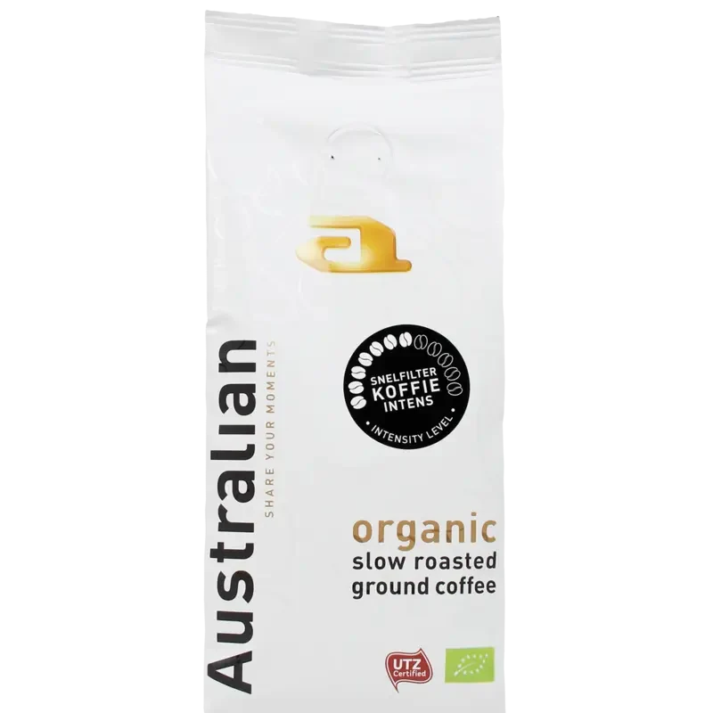Australian Organic slow roasted ground coffee