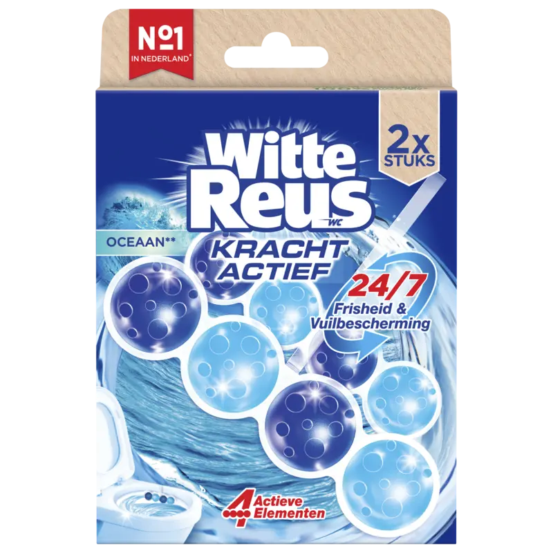 Witte Reus Toiletblok kracht actief oceaan