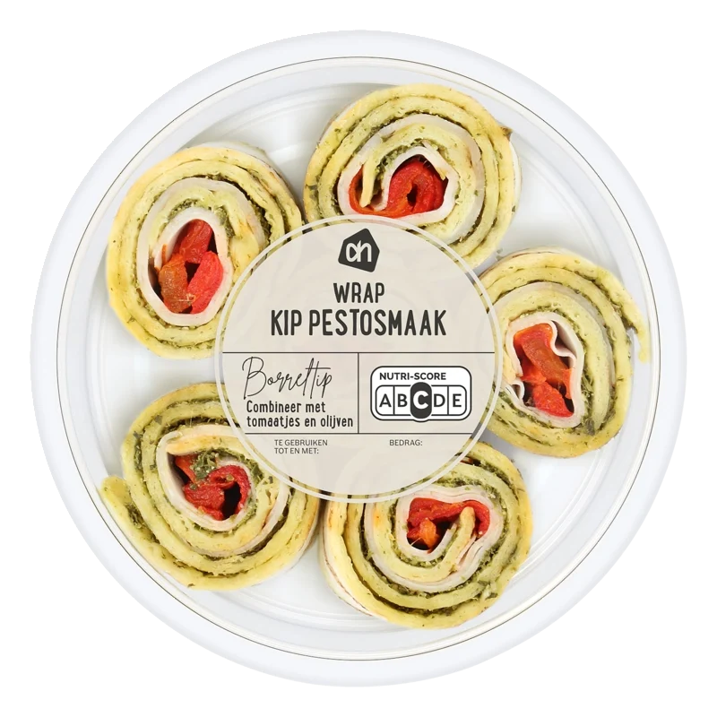 Wrap kip pesto paprika