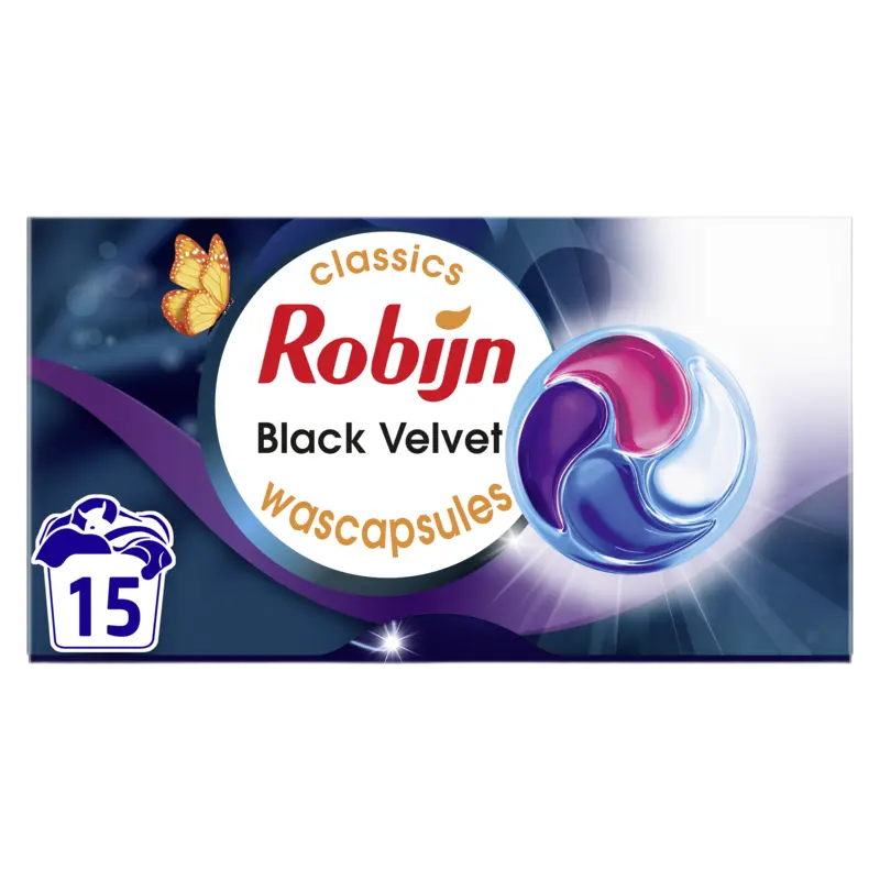 Robijn 3-in-1 Wascapsules black velvet