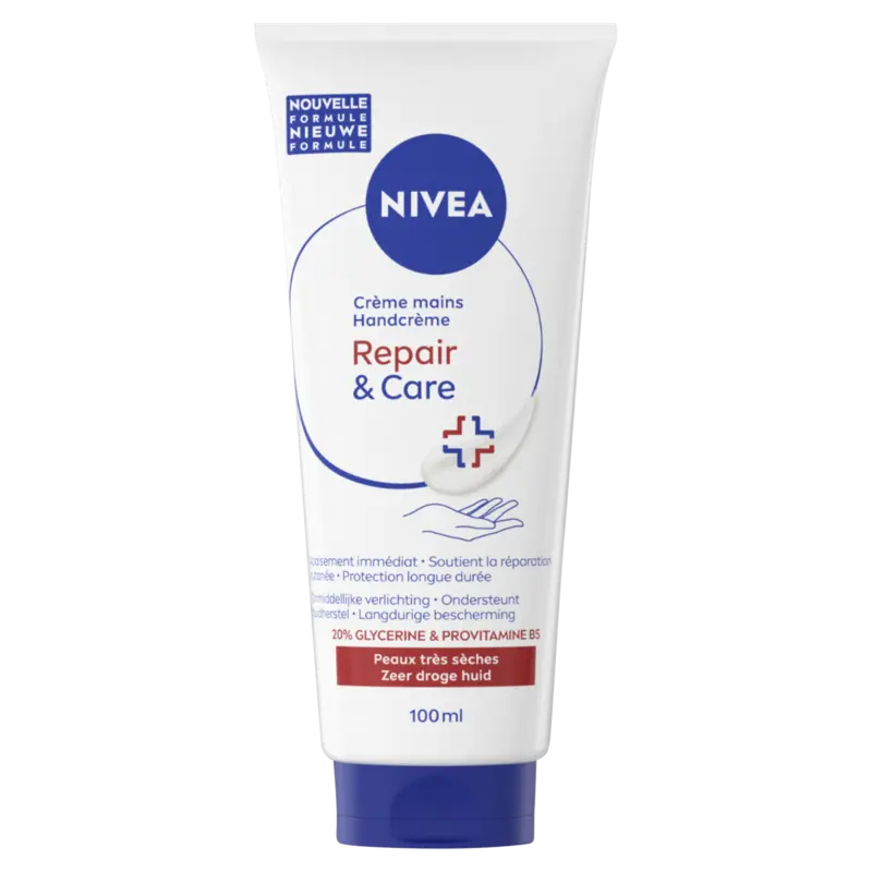 NIVEA 3in1 repair handcréme 24u hydratatie