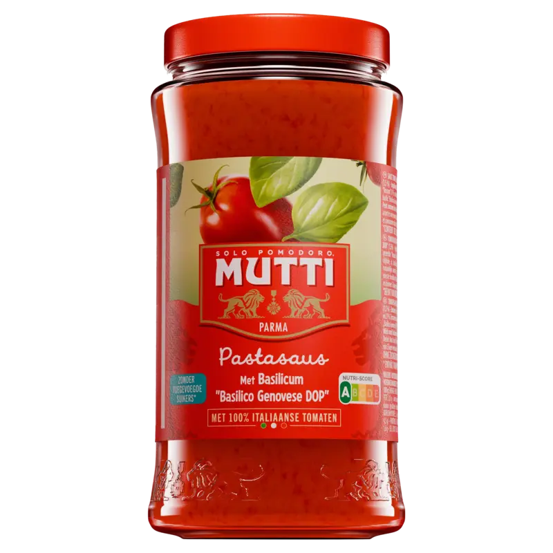 Mutti Tomatensaus met baslilicum