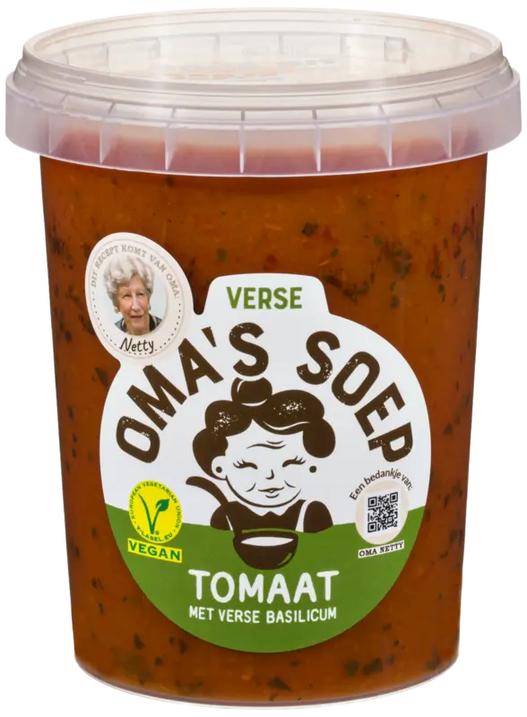 Oma's Tomaat met verse basilicum