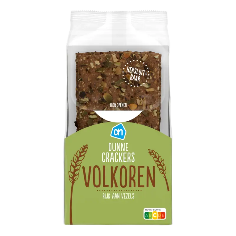 Dunne crackers volkoren