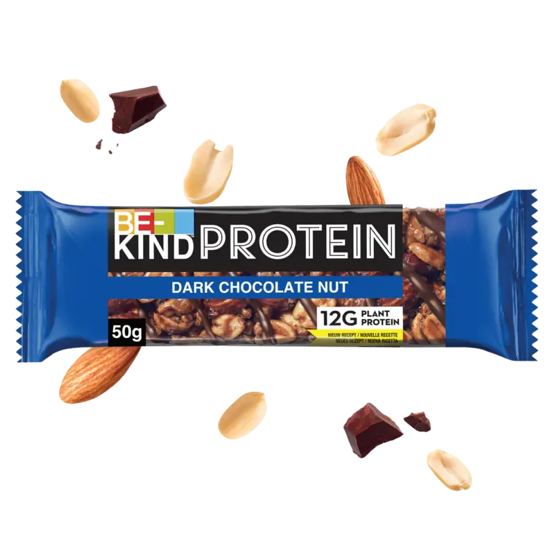 Be-kind Proteïne notenreep pure chocolade
