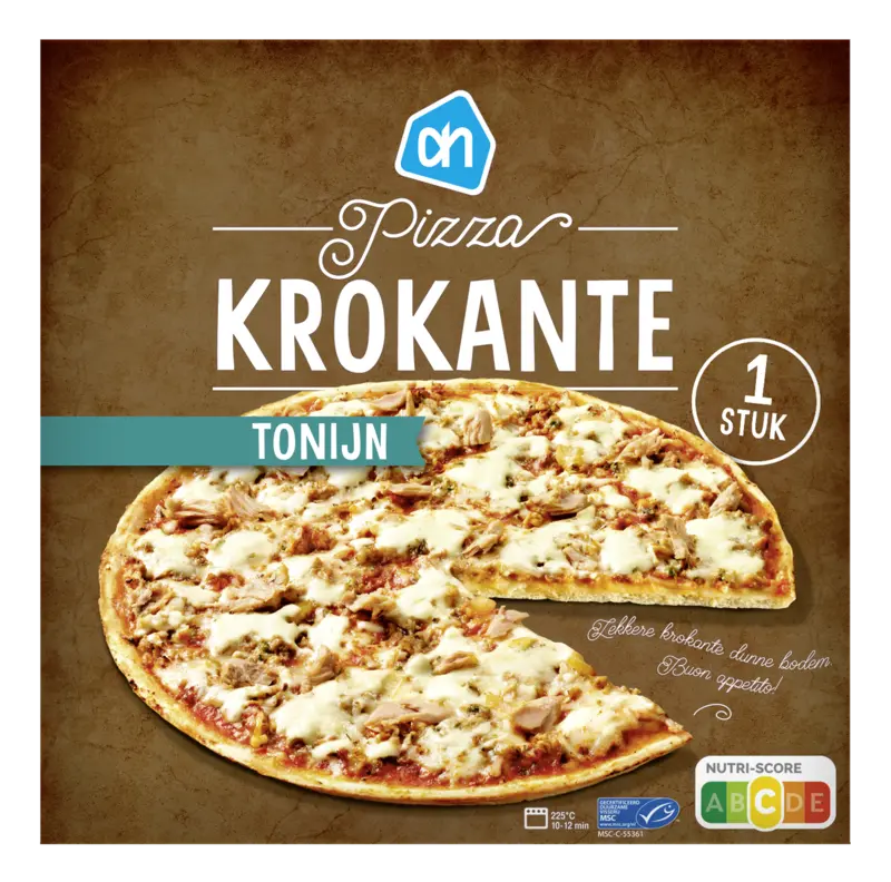 Pizza krokante tonijn