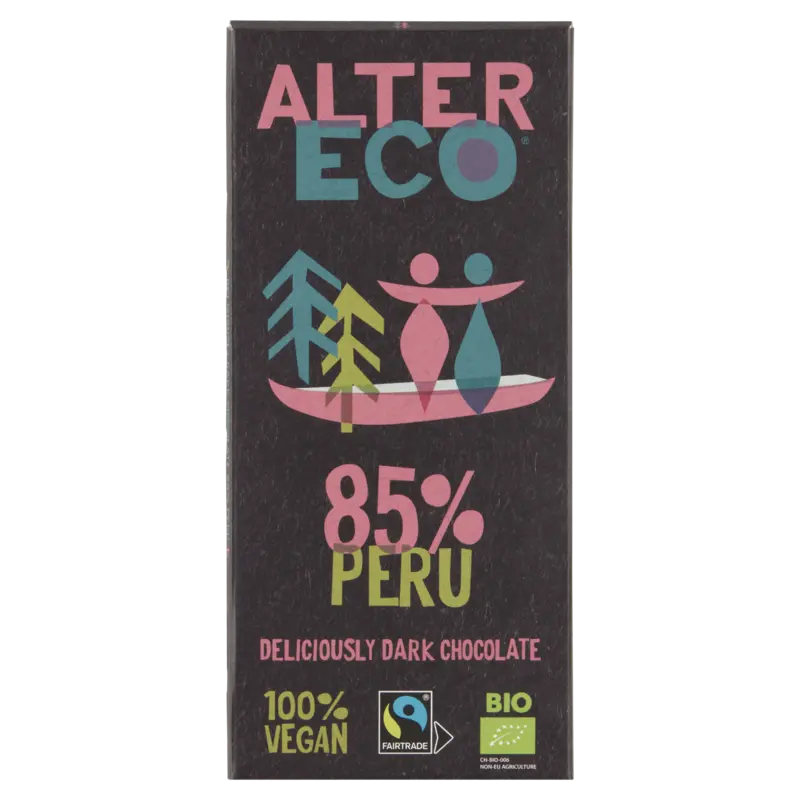 Alter Eco 85% peru dark chocolate vegan