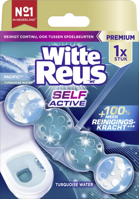 Witte Reus Toiletblok turquoise actief pacific