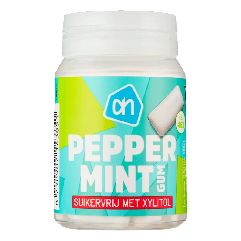 Peppermint gum suikervrij
