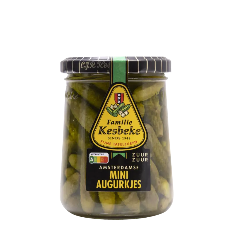 Kesbeke Mini augurkjes zuur