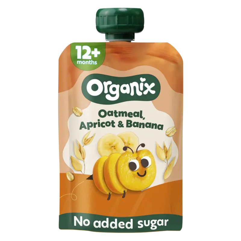 Organix Knijpfruit haver abrikoos banaan 12m+