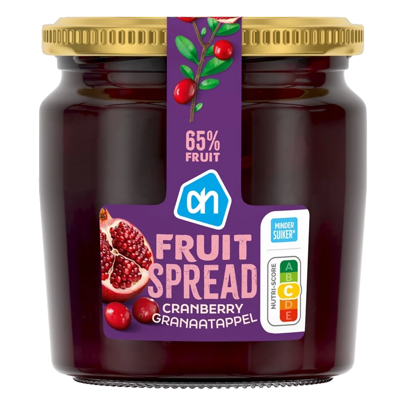 Cranberry granaatappel fruitspread