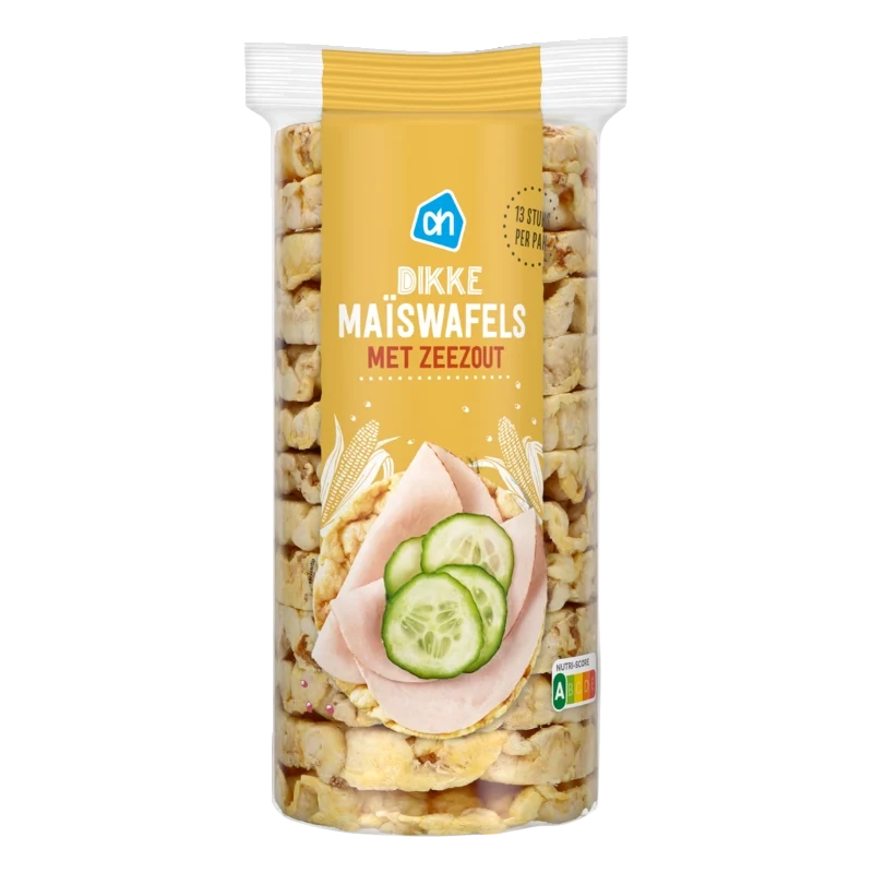 Dikke maiswafels met zeezout