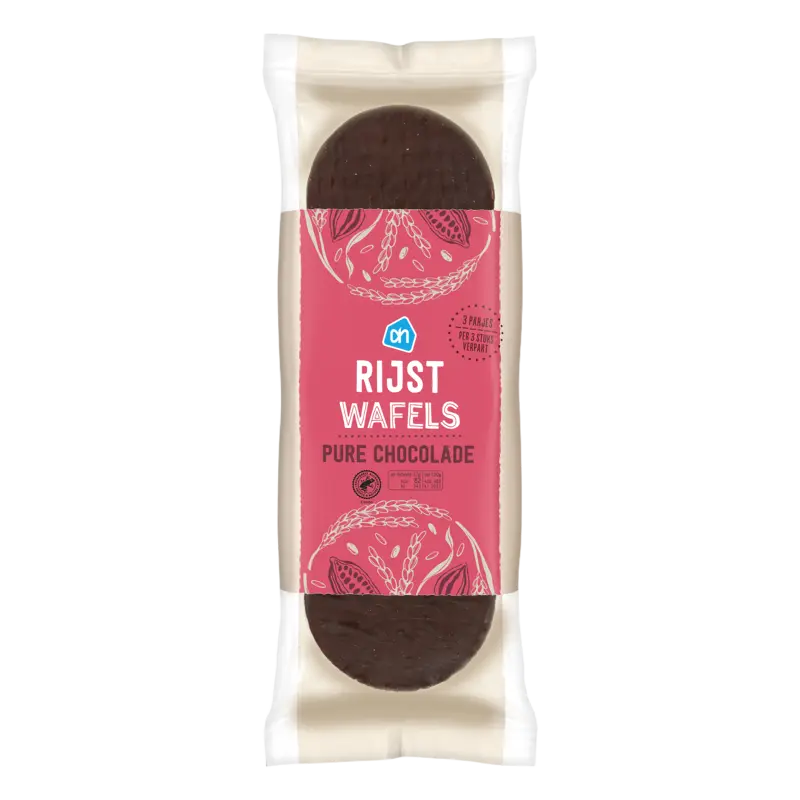 Rijstwafels pure chocolade