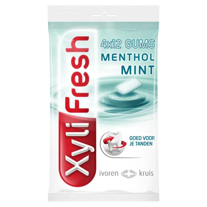 XyliFresh Mentholmint gum sugarfree 4-pack