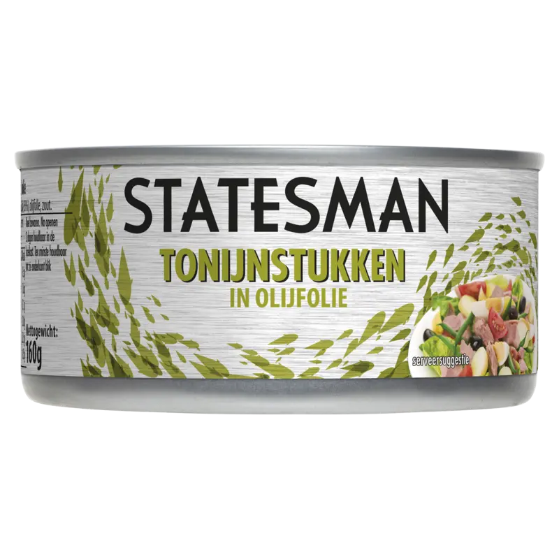 Statesman Tonijn stukken in olijfolie