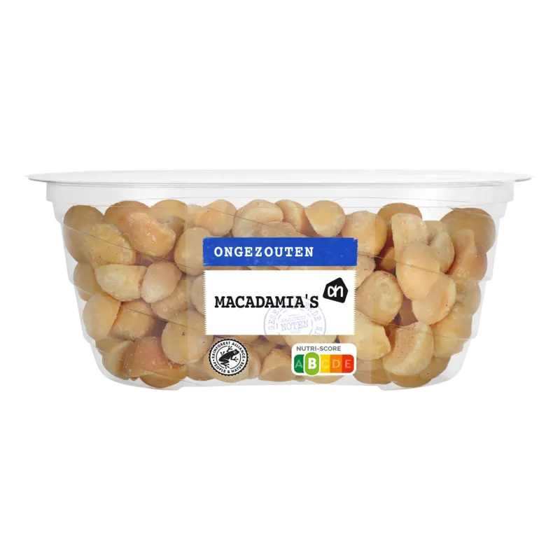 Ongezouten macadamia's geroosterd
