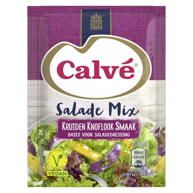 Calvé Salademix kruiden knoflook