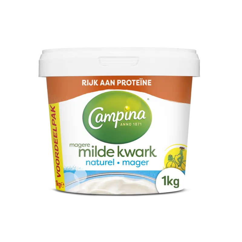 Campina Magere milde kwark naturel voordeelpak