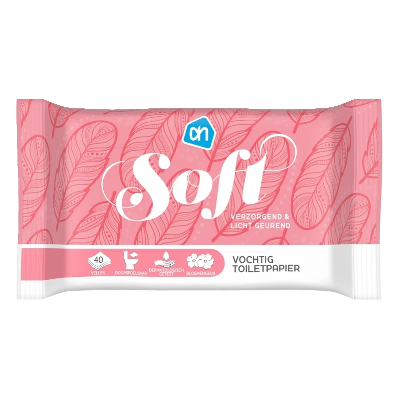 Vochtig toiletpapier soft
