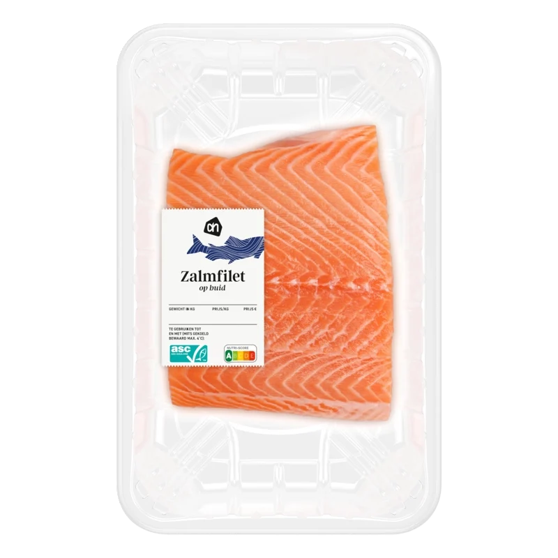 Zalm op huid