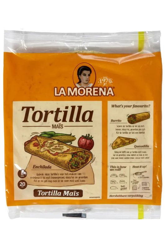 La Morena Tortilla wraps met maismeel medium