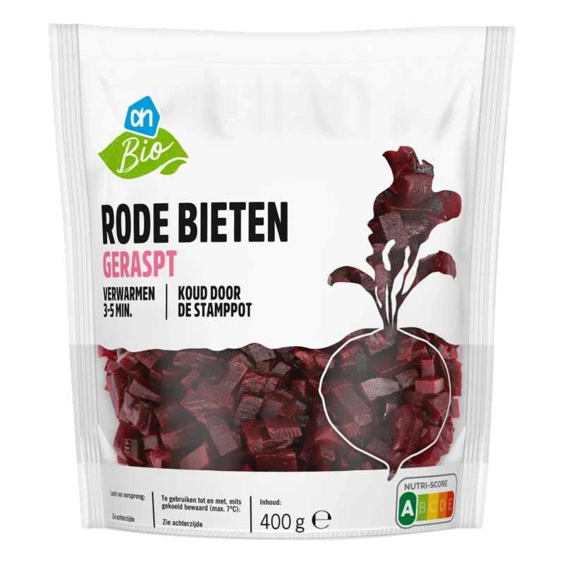 Biologisch Rode bieten geraspt