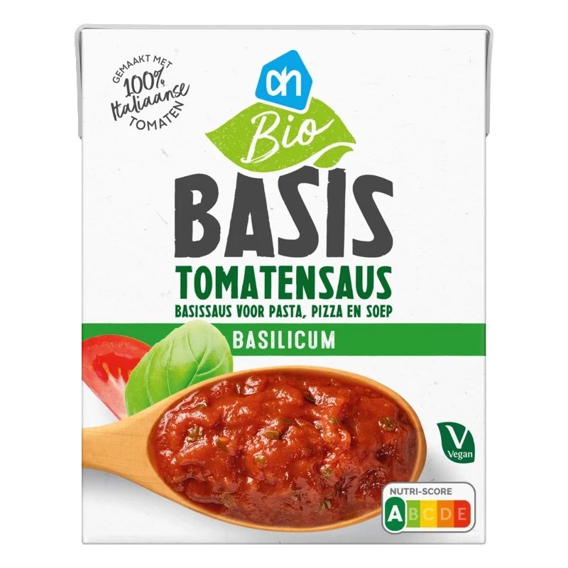 Biologisch Basis tomatensaus basilicum