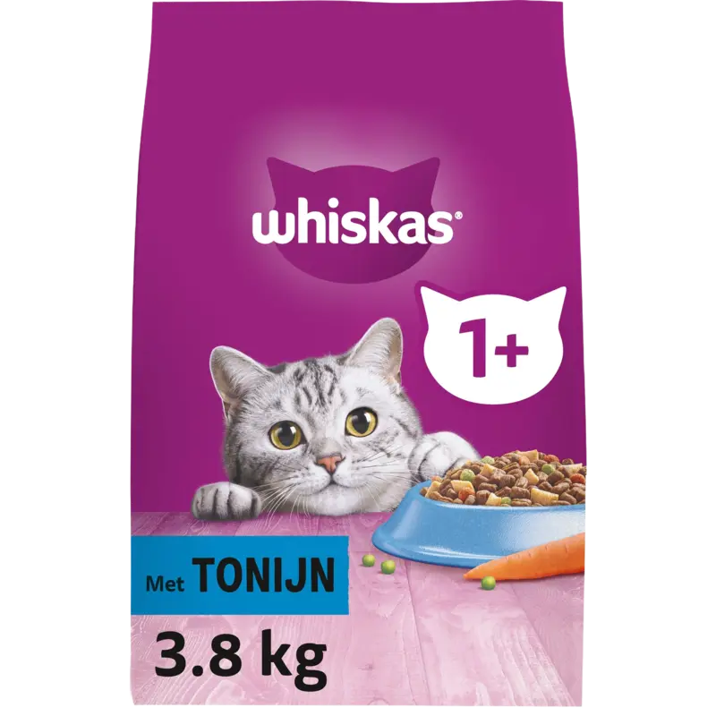 Whiskas 1+ Brokken met tonijn