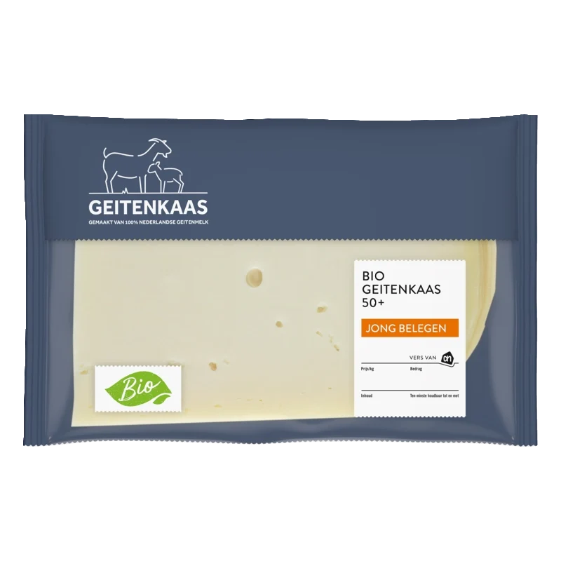 Biologisch Geitenkaas jong belegen 50+ plakken