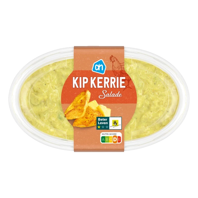 Kip kerrie salade